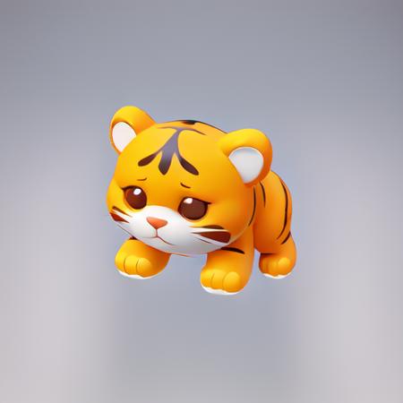 02244-3444447363-masterpiece,best quality,tiger,cute,3dzujian,3d rendering,Cartoon material,clean background,white background,blank background,.png